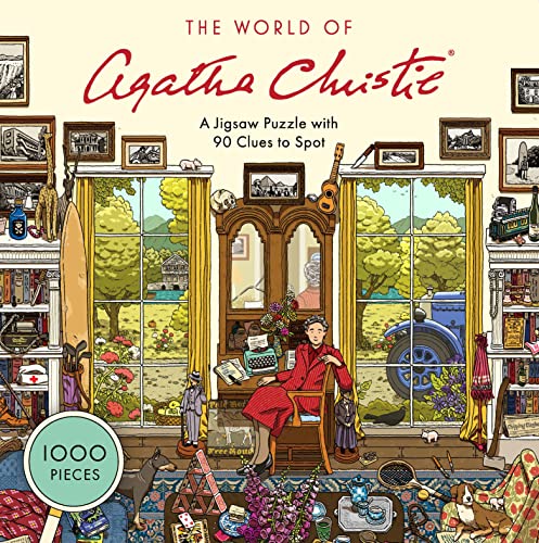 World of Agatha Christie 1000 Piece Puzzle: 1000-Piece Jigsaw with 90 Clues to Spot