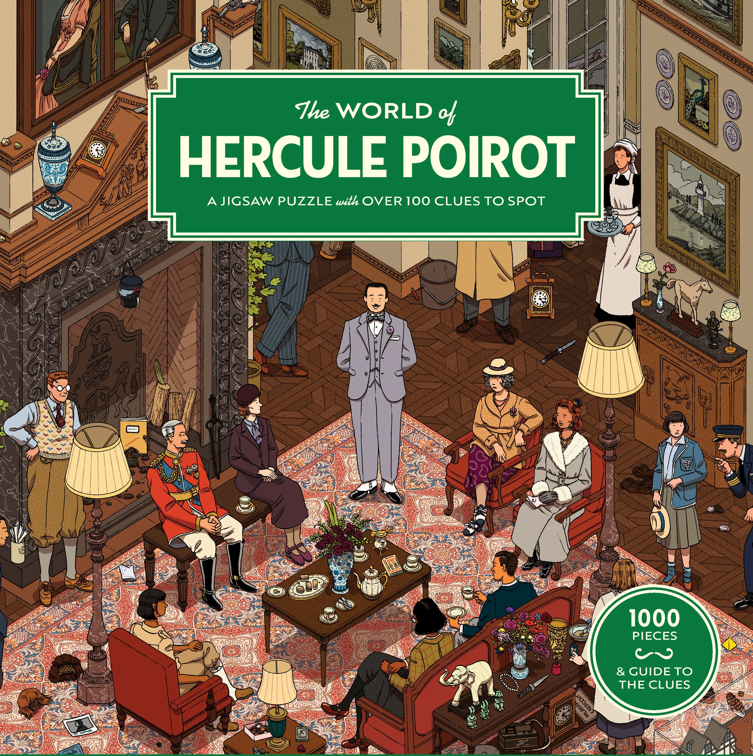 World of Hercule Poirot 1000 Piece Puzzle: A 1000-Piece Jigsaw Puzzle