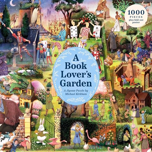 Book Lover's Garden: A 1000-Piece Jigsaw Puzzle by Michael Kirkham